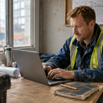 Szakmunkás állást keres a laptopon az álláskereső portálon